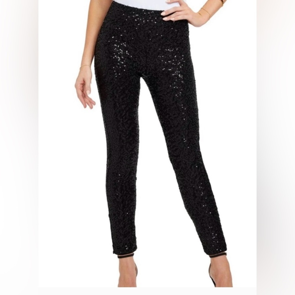 Black Sequin Skinny Pants NWT 🌴